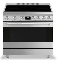 Smeg 4.6 Cu. Ft. Professional Induction Range - SPR36UIMX