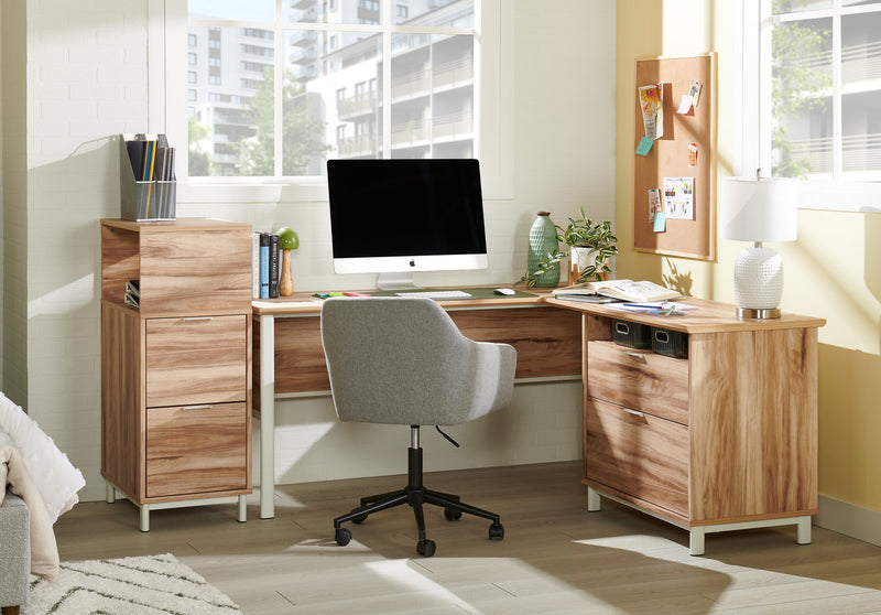 Stevie 23\" Swivel Office Chair with Adjustable Height – Grey 