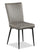 ["Tavo Dining Chair with Microfibre Polyester Fabric, Metal - Grey"]