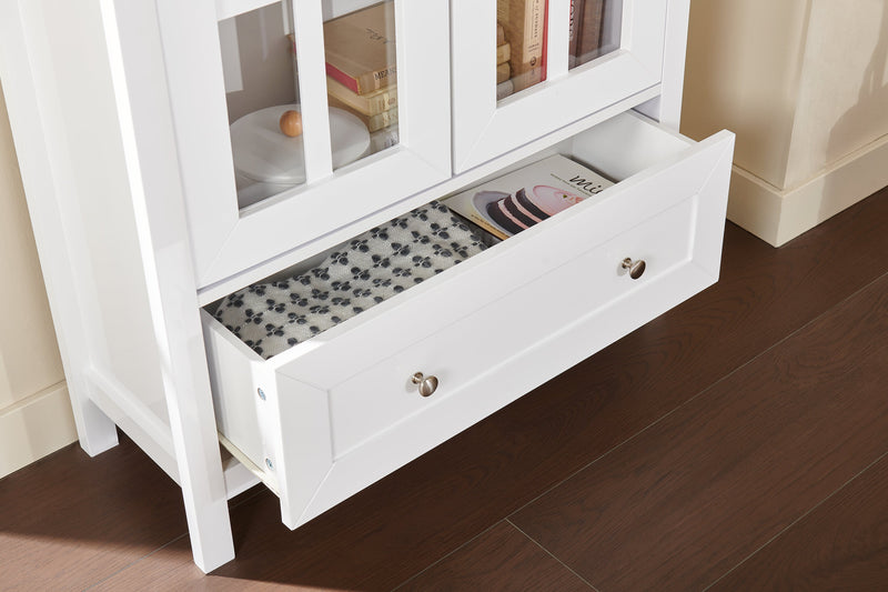 Tessa 31.5\" Storage Accent Cabinet – White 