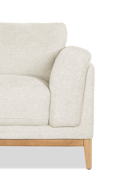 Valley 44\" Fabric Chair with Rubberwood Base and Legs - Sand