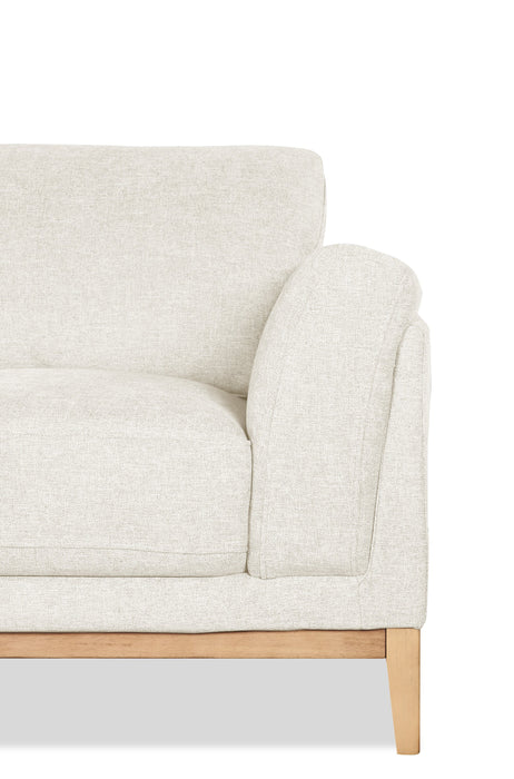 Valley 67.7\" Fabric Loveseat with Rubberwood Base and Legs - Sand