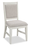 ["Vida Dining Chair with Polyester Fabric - Sand"]