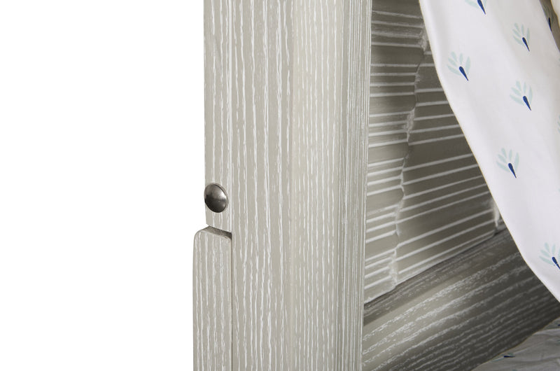 Vida Panel Bed with Headboard & Frame, Sand - Queen Size