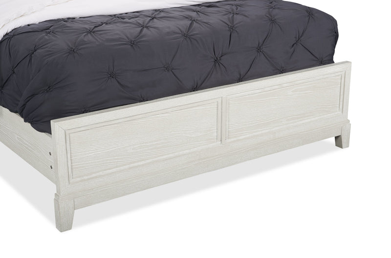 Vida Panel Bed with Headboard & Frame, Sand - Queen Size