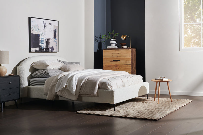 Viola 20\" Modern Round End Table – Natural Oak