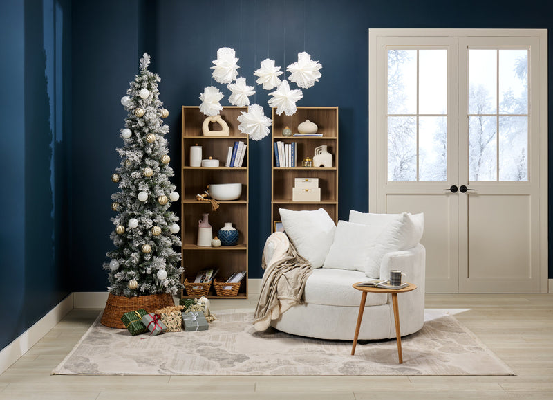 Viola 20\" Modern Round End Table – Natural Oak