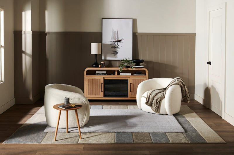 Viola 20\" Modern Round End Table – Natural Oak