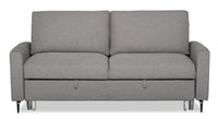 Wilson Linen-Look Fabric Sleeper Sofa - Solis Grey 