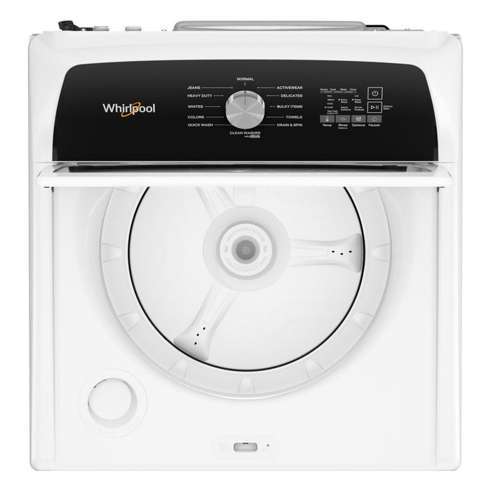 Whirlpool 5.2 Cu. Ft. Top-Load Washer with Built-In Faucet and 7 Cu. Ft. Gas Dryer with Steam
