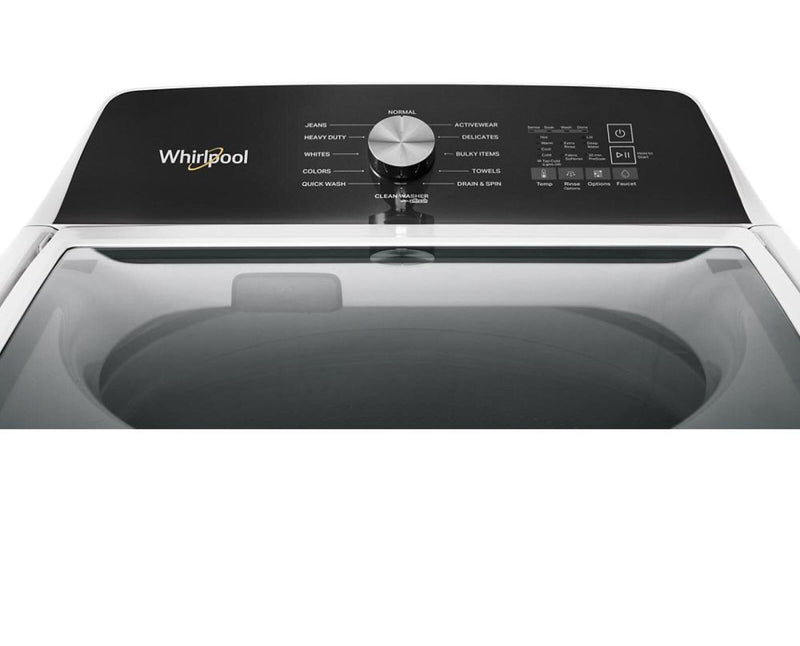 Whirlpool 5.2 Cu. Ft. Top-Load Washer with Built-In Faucet and 7 Cu. Ft. Gas Dryer with Steam