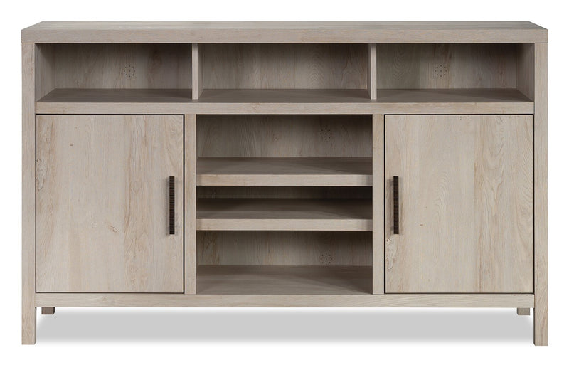 Wyatt 59.29\" Traditional TV Stand with Storage and Cable Management for TVs up to 65\" - Chalked Chestnut