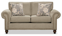 Wynn Chenille Loveseat - Taupe 