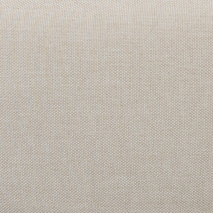 Zara Upholstered Bed in Beige Linen-Look Fabric - Button Tufted - Queen Size