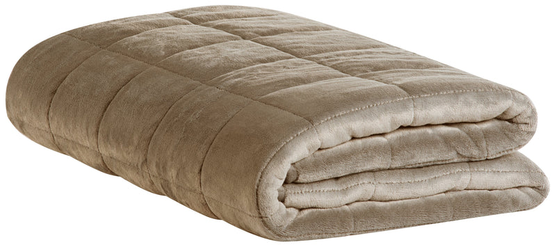Weighted Sherpa Throw - Taupe 