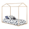 Sweedi Twin House Bed - Natural Wood