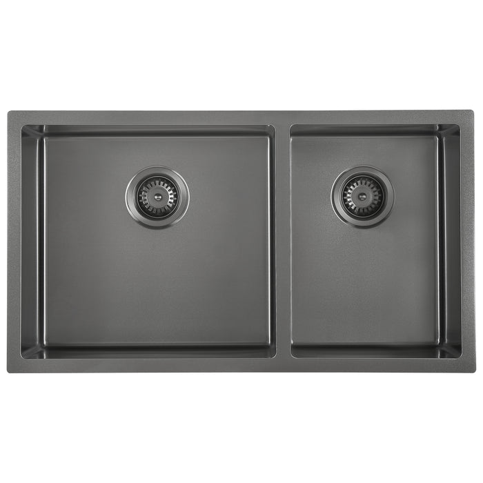 Ancona Prestige Series 32\" 60/40 Undermount Kitchen Sink - AN-3314