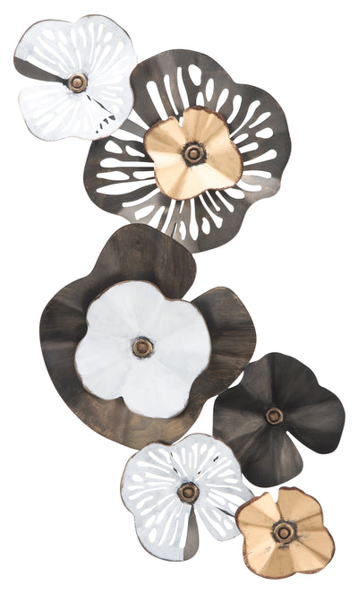 Black and Gold 33" Metal Wall Decor