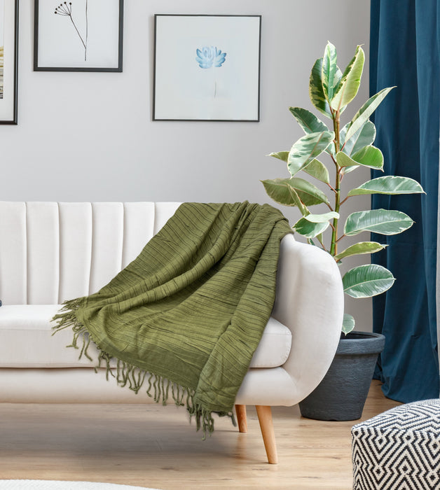 Sion Moss Throw Blanket - 50x60