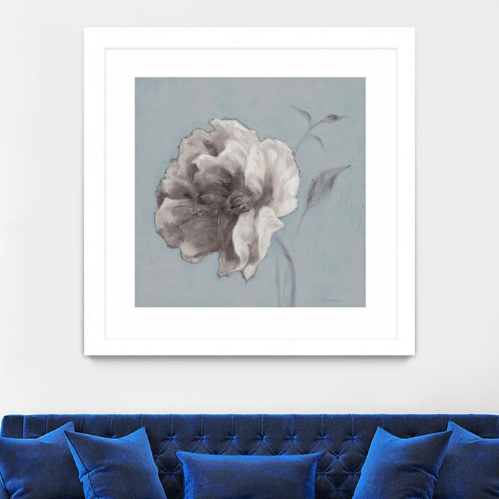 \"Floral Symposium Ii\" Matted and Framed White 30x30 Wall Art