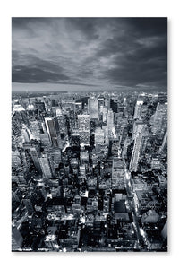 New York Cityscape 28x42 Wall Art Frame And Fabric Panel