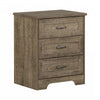 Prairie 2-Drawer Nightstand - Weathered Oak 