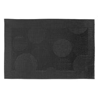 Vinyl Placemat Bubbles Black - Set of 12
