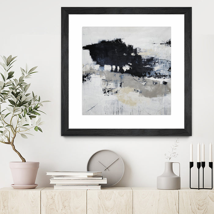 \"Big Bonanza\" Matted and Framed Black 30x30 Wall Art