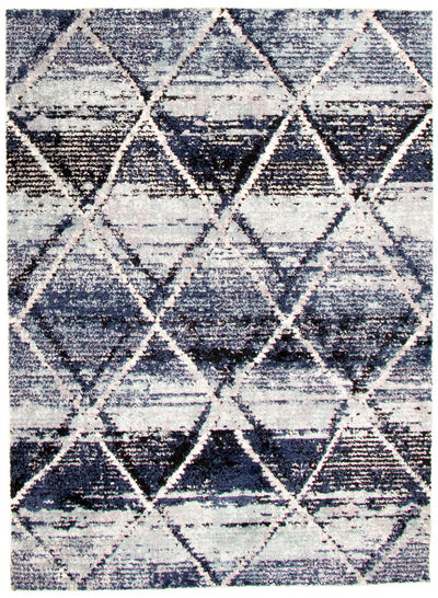 Makondo Abstract Blue Area Rug - 8'0" x 10'0"