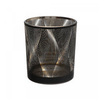 Glass Votive Holder Waves - Set of 2 Candle Holder