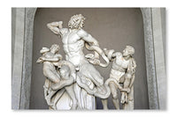 Laocoon And His Sons Statue In Vatican Museum 16x24 Wall Art Frame And Fabric Panel