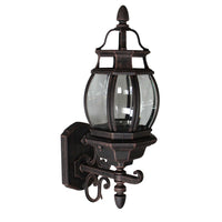 Classico 1-Light Black Outdoor Wall Light I 