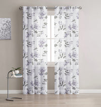 Sondrio Grommet Pair of Lilac Panels - 52X84