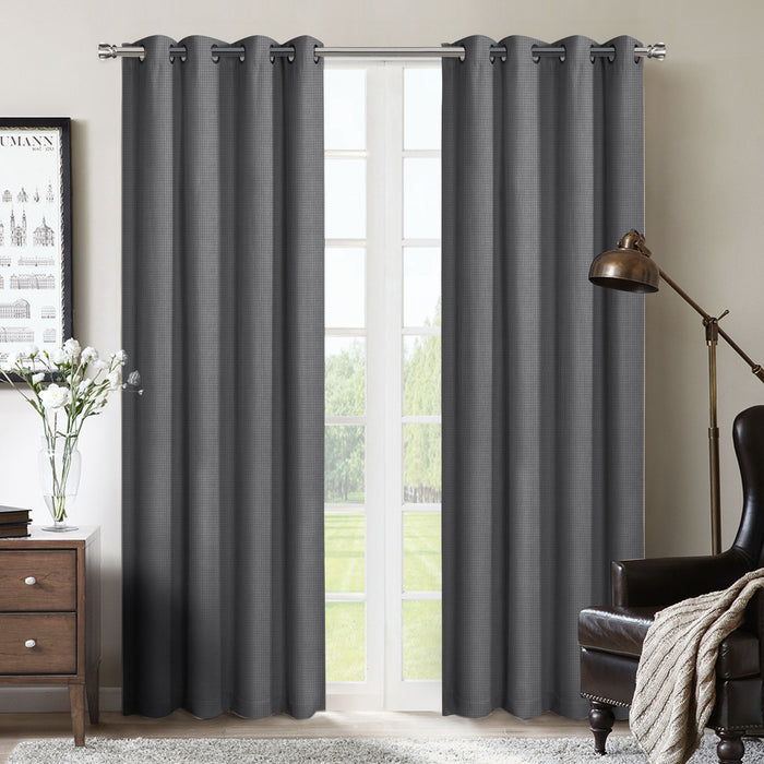 Melgar 54\" x 95\" Grommet Panel (Set of 2) - Grey