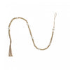 Dual Wood Bead Garland Gold Christmas Ornaments