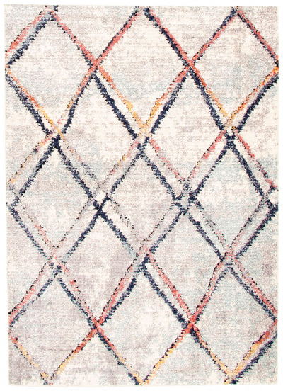 Makondo Abstract Ivory Area Rug - 8'0" x 10'0"