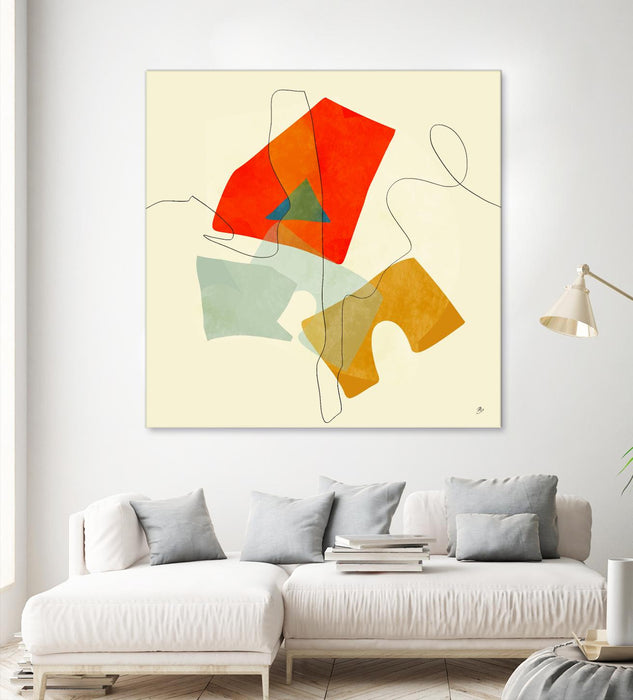 \"Mid Century Geometric\" Giant Art 72x72 Wall Art