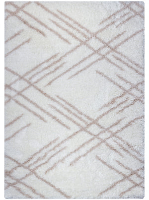 Ker Cream Lines 3x5 Area Rug