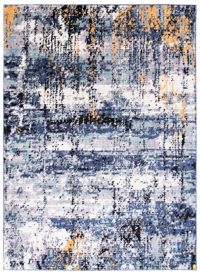Paloma Marble Blue Area Rug - 5'3" x 7'3"