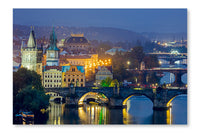 Famous View Of Prague 24x36 Wall Art Frame And Fabric Panel