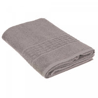 Basketweave Bath Towel 27 x 50 Light Grey - Set of 2 Towels