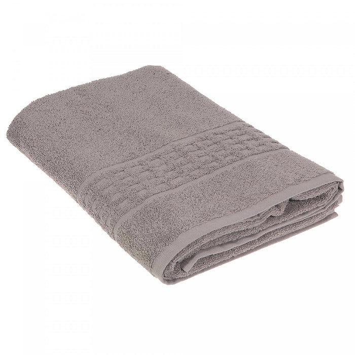 Basketweave Bath Towel 27 x 50 Light Grey - Set of 2 Towels