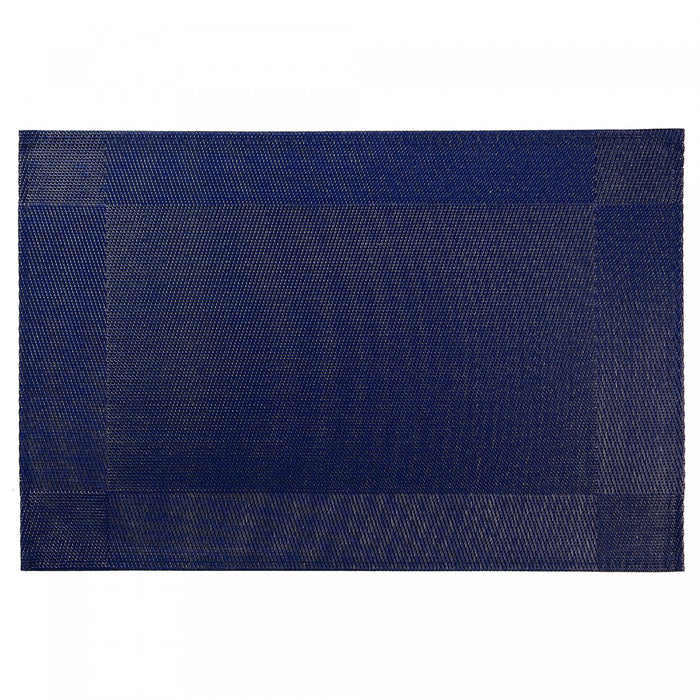 Vinyl Placemat Classic Navy Blue - Set of 12