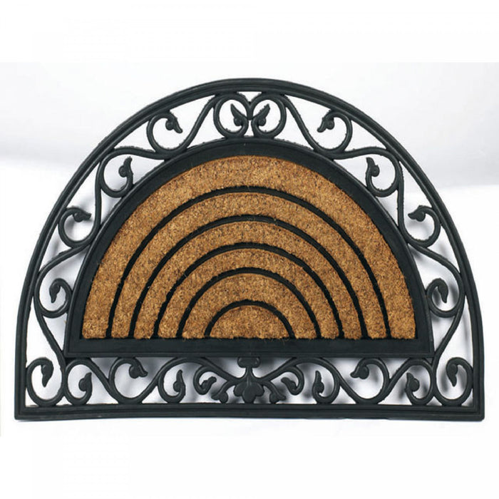 Half Moon - Rubber & Brush Mat Floormat