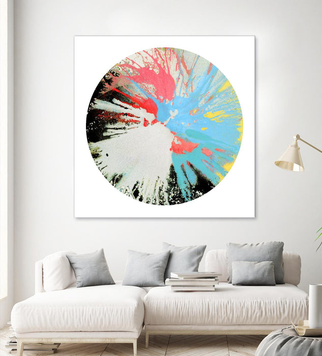 \"Spin Art 10\" Giant Art 54x54 Wall Art
