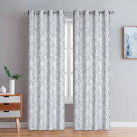 Preston Grommet Pair of Grey Curtain Panels - 54x84
