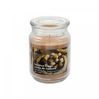 18 Oz Scented Jar with Glass Lid Hazelnut Cream - Set of 2 Candle
