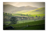 Rolling Rural Hills 28x42 Wall Art Frame And Fabric Panel