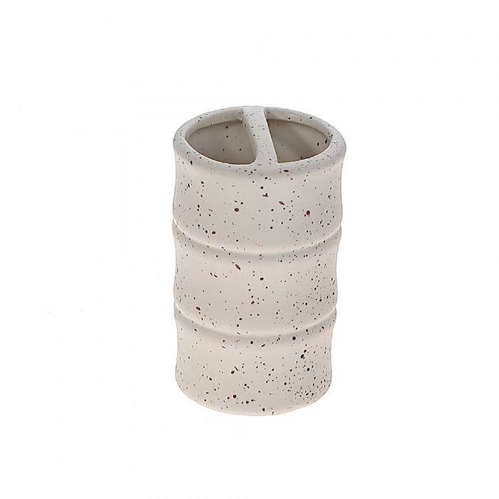 Ceramic Toothbrush Holder White Sandstone Bath Accessories