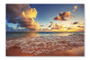 Sunrise On The Beach Of Carribean Sea 28x42 Wall Art Frame And Fabric Panel